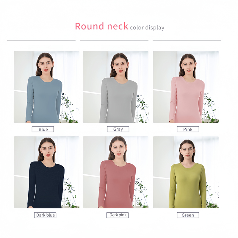 Женский термокомплект с круглым вырезом из немецкого флиса и брюшным боком