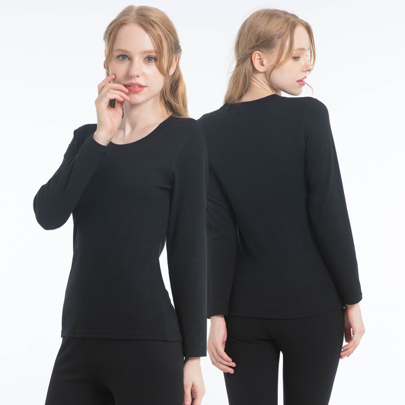 Женский комплект термобелья из немецкого флиса с круглым вырезом