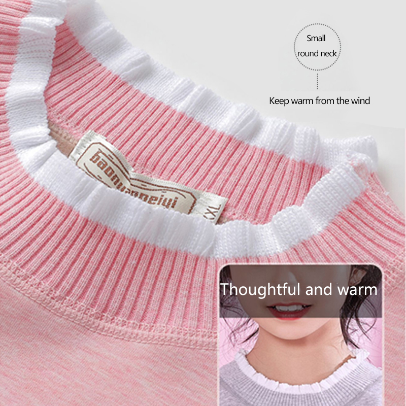 Женский термокомплект с кружевным воротником