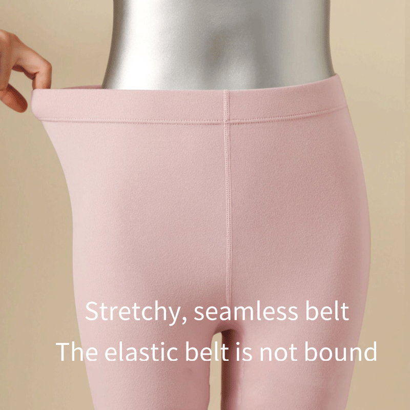 Женский термокомплект из ребристого хлопка и немецкого флиса со средней горловиной