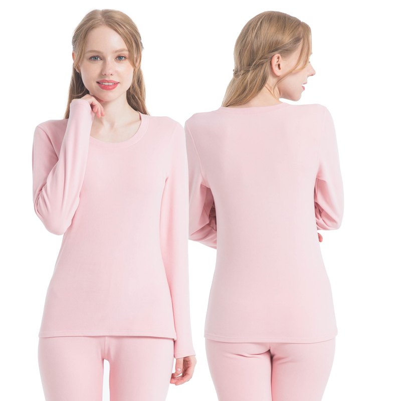 Женский немецкий флисовый термокомплект с круглым вырезом и начесом