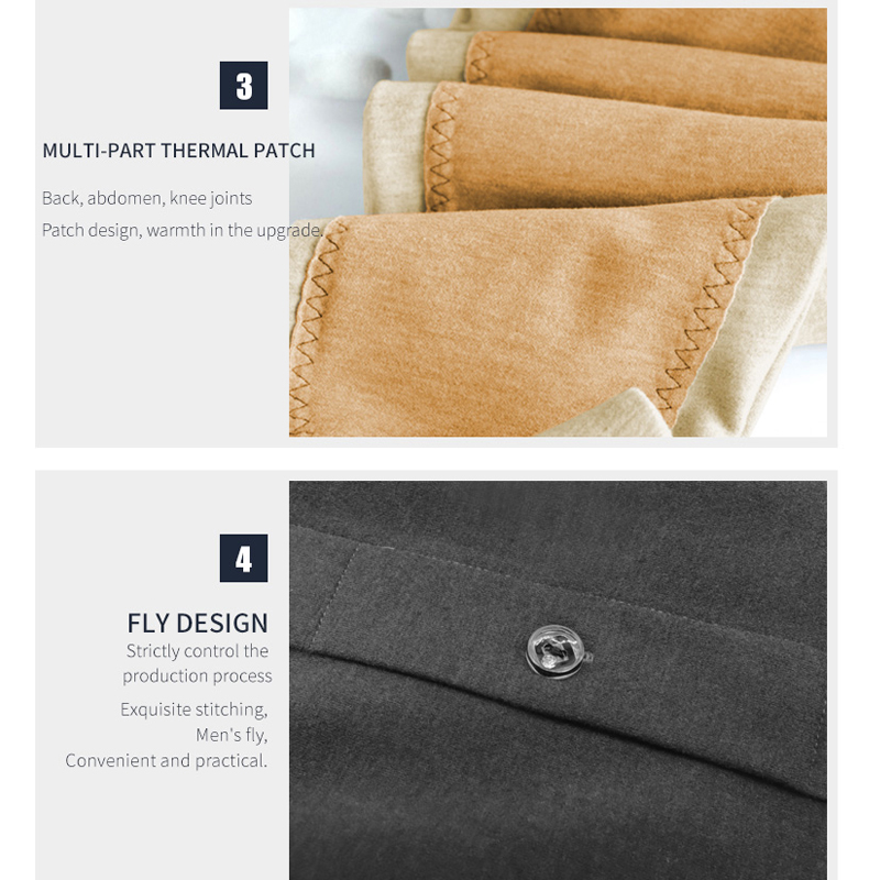 Мужские комплекты термобелья с нашивкой на шее и круглым вырезом