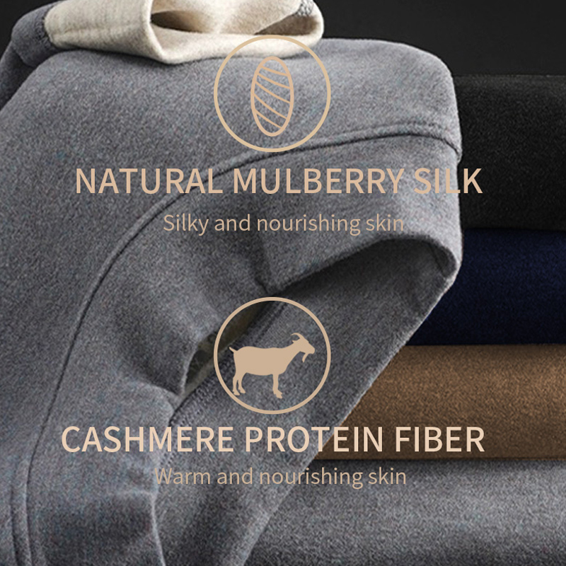 Мужские комплекты термобелья с нашивкой на шее и круглым вырезом