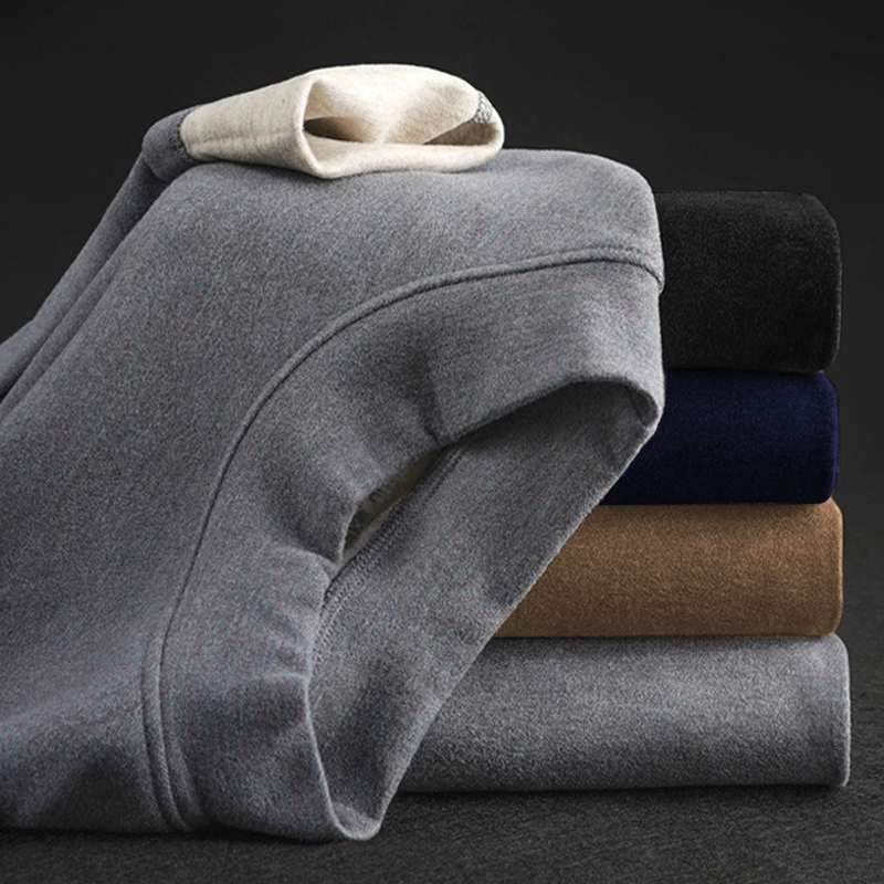 Комплект термобелья с флисовой подкладкой и средним воротником для мужчин