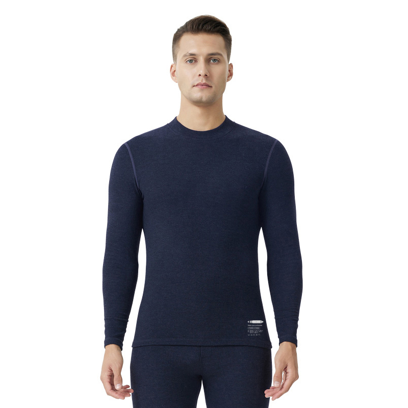 Комплект термобелья с флисовой подкладкой и средним воротником для мужчин